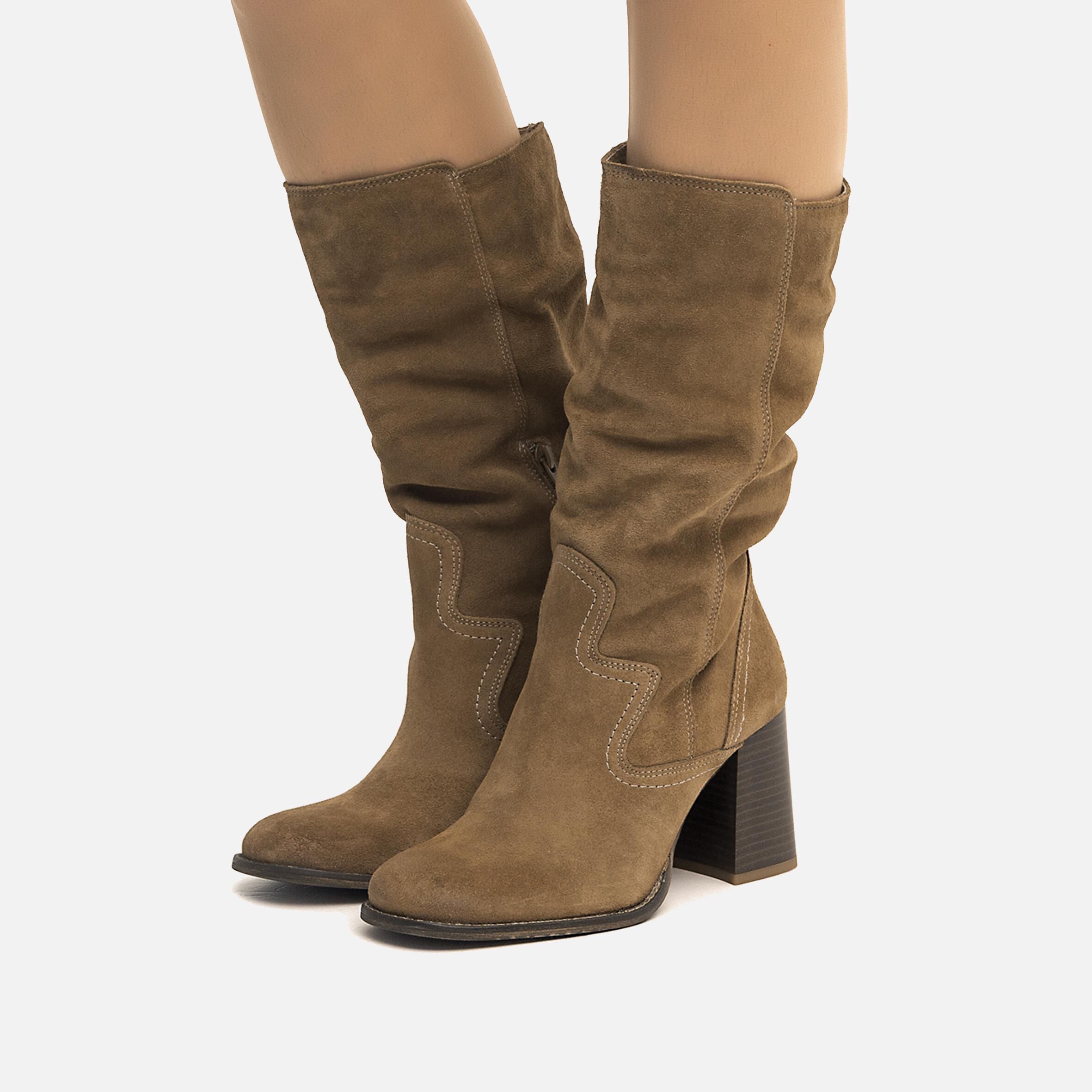 Botas marrones on sale mujer mustang